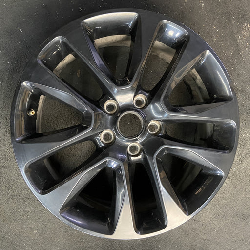20" GRAND CHEROKEE 17 20x8, 5 spoke , w/o 75th Anniversary package; , black - Additional View