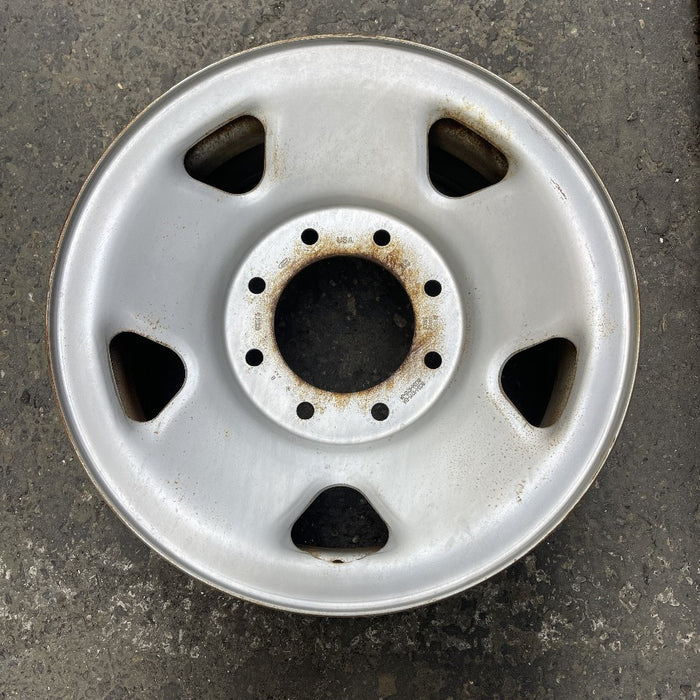 17" FORD F250SD PICKUP 05-07 17x7.5 SRW 5 spoke steel argent Original OEM Wheel - Front View