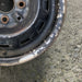 13" COROLLA 86-87 13x5 steel Lftbk 12 hole Original OEM Wheel Rim - Back View
