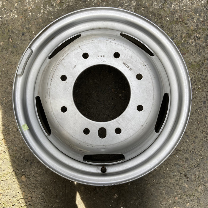 17" DODGE 3500 PICKUP 19-24 Chassis Cab, DRW, , steel Original OEM Wheel Rim - Angle View