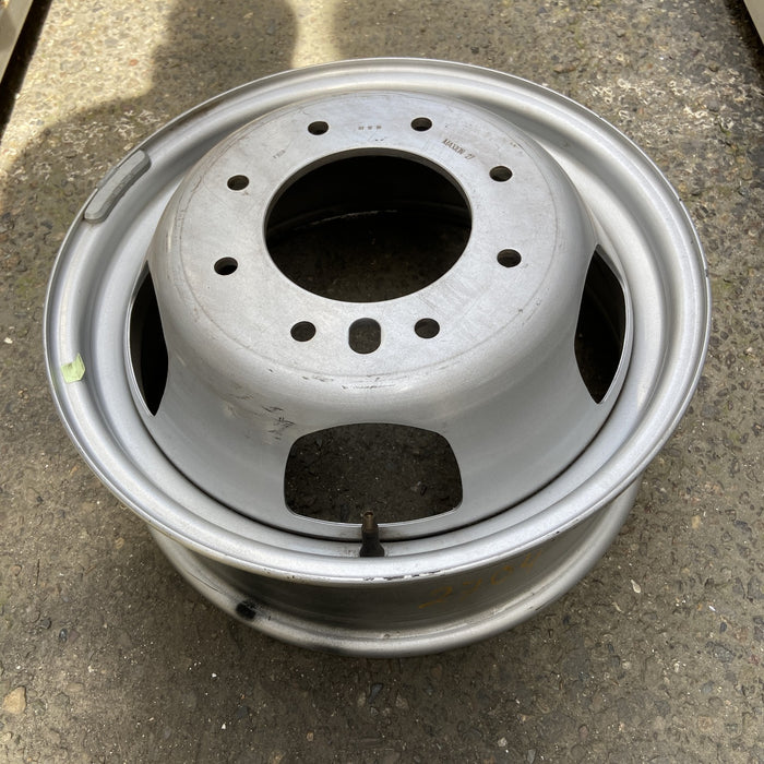17" DODGE 3500 PICKUP 19-24 Chassis Cab, DRW, , steel Original OEM Wheel Rim - Side Profile