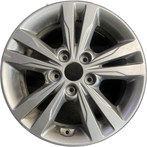 16" ELANTRA 17 16x6.5, alloy, Sdn Original OEM Wheel Rim - Front View