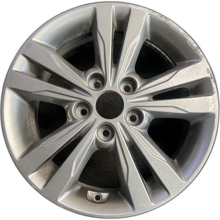 16" ELANTRA 17 16x6.5, alloy, Sdn Original OEM Wheel Rim - Front View