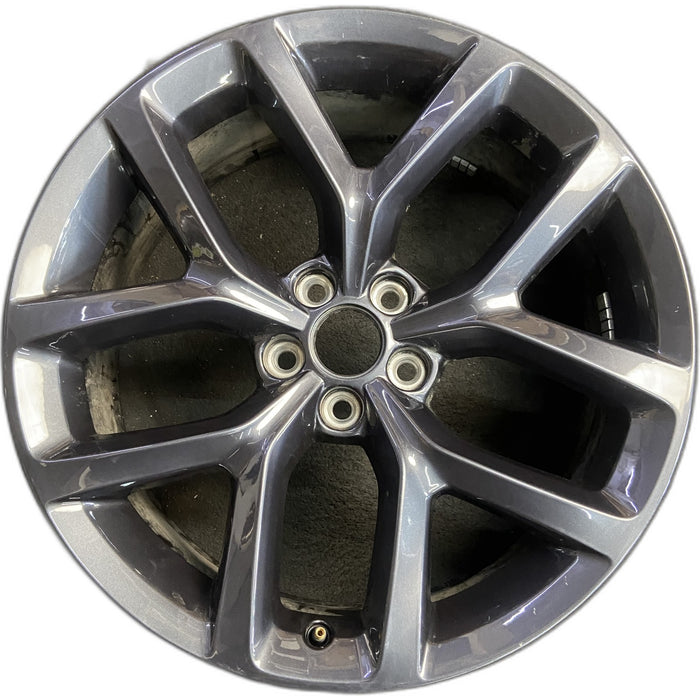 20" CHALLENGER 19-20 20x8 , , Y spoke, , black Original OEM Wheel Rim - Front View