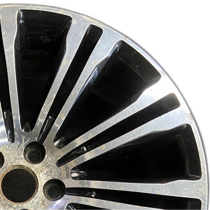 20" 300 11 20x8 alloy 10 double spoke 20 spoke machined face black pockets - Side Profile