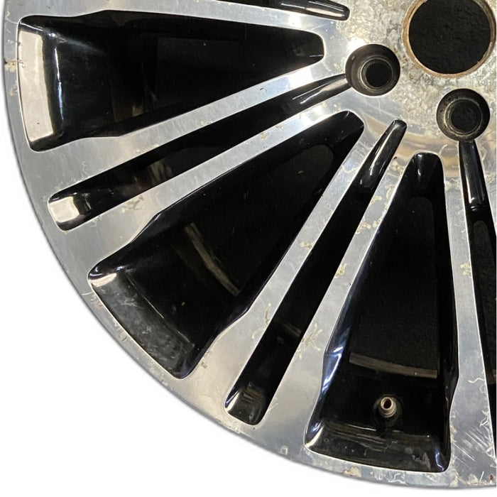 20" 300 11 20x8 alloy 10 double spoke 20 spoke machined face black pockets - Back View