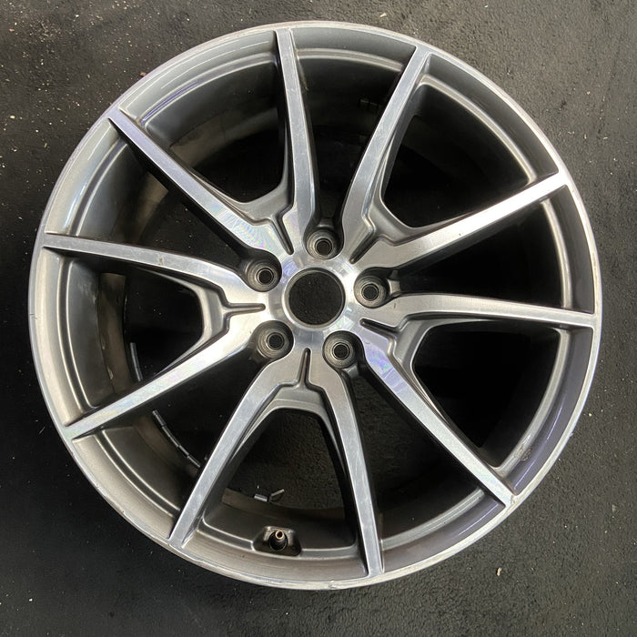 19" G70 19 19x8.5 , 10 straight spokes Original OEM Wheel Rim - Additional View