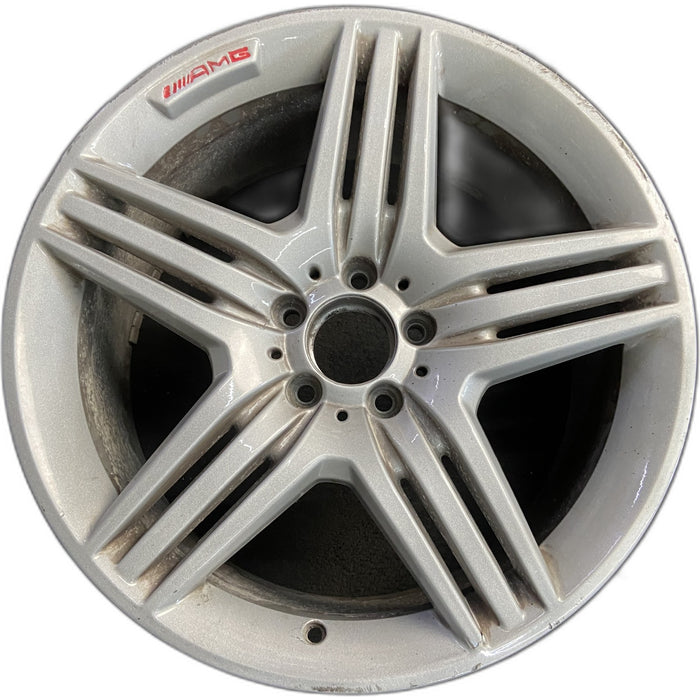19" MERCEDES S-CLASS 12 221 Type; S550, 19x9.5, Original OEM Wheel Rim - Front View