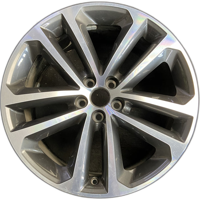 19" F-PACE 17-19 19x8.5 , 5 double spoke Original OEM Wheel Rim - Front View