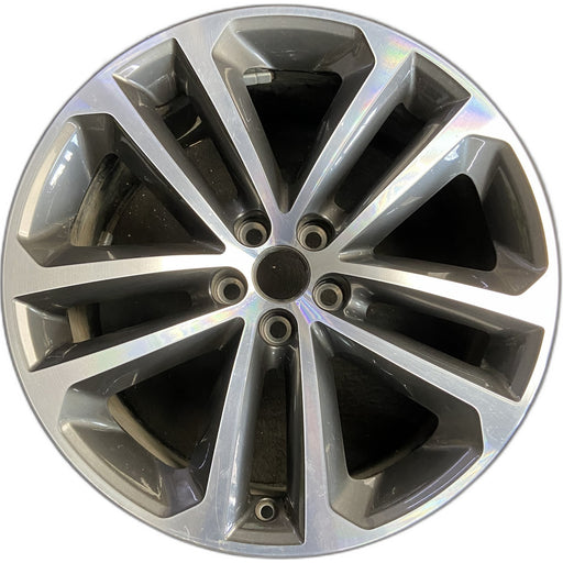19" F-PACE 17-19 19x8.5 , 5 double spoke Original OEM Wheel Rim - Front View