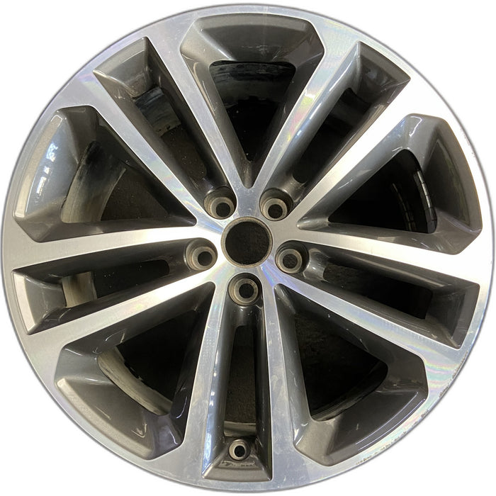 19" F-PACE 17-19 19x8.5 , 5 double spoke Original OEM Wheel Rim - Front View