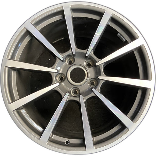 20" PORSCHE 911 12-13 991 model, , , 20x11 , 10 spoke, flat spokes Original OEM - Front View