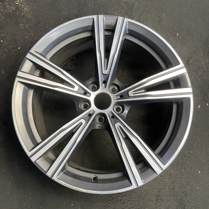 19" BMW 330e 21-24 19x8, , V spoke Original OEM Wheel Rim - Additional View