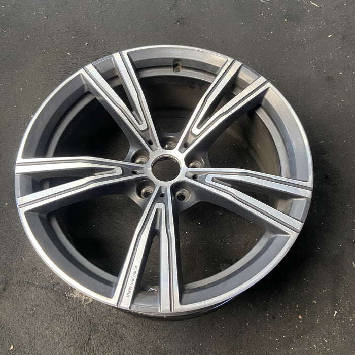 19" BMW 330e 21-24 19x8, , V spoke Original OEM Wheel Rim - View 8