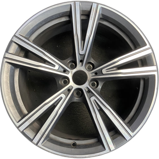 19" BMW 330e 21-24 19x8, , V spoke Original OEM Wheel Rim - Front View