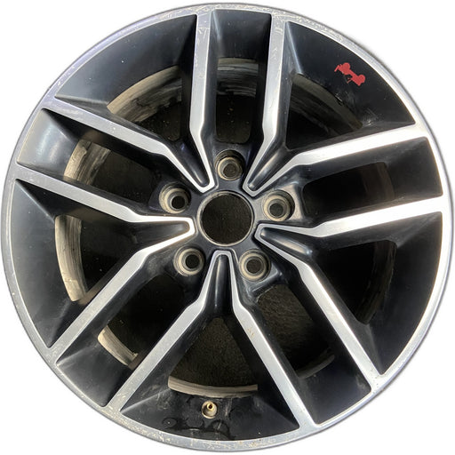 18" GRAND CHEROKEE 17 18x8, aluminum, w/o 75th Anniversary package; polished - Front View