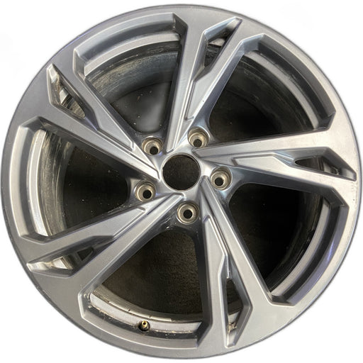 20" E-TRON GT 22-24 20x9, silver Original OEM Wheel Rim - Front View