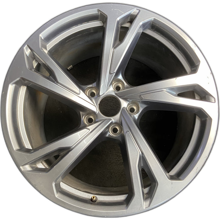 20" E-TRON GT 22-24 20x11, silver Original OEM Wheel Rim - Front View