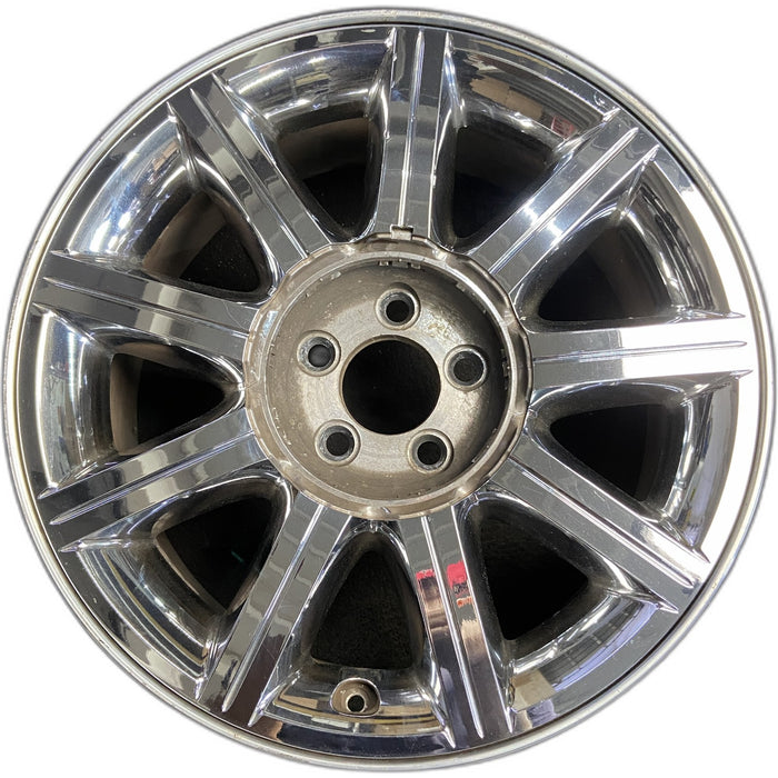 18" 300 07-10 18x7.5, , chrome clad , center groove in spokes Original OEM - Front View