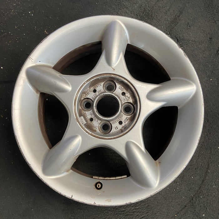 16" MINI COOPER 02-06 16x6.5 alloy 5 straight spokes silver Original OEM Wheel Rim