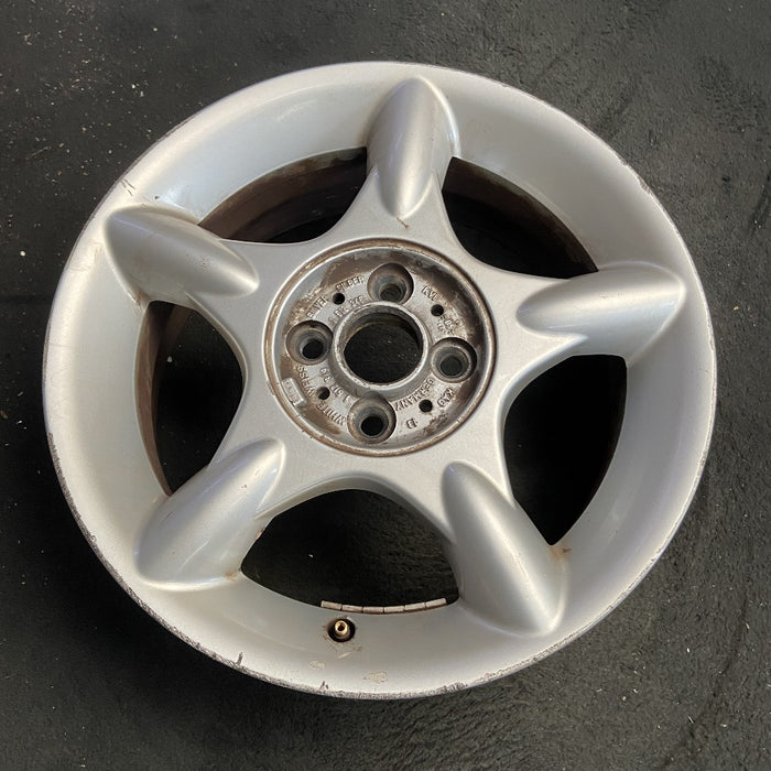 16" MINI COOPER 02-06 16x6.5 alloy 5 straight spokes silver Original OEM Wheel Rim
