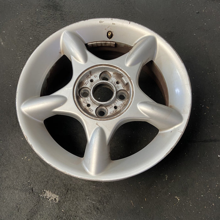 16" MINI COOPER 02-06 16x6.5 alloy 5 straight spokes silver Original OEM Wheel Rim