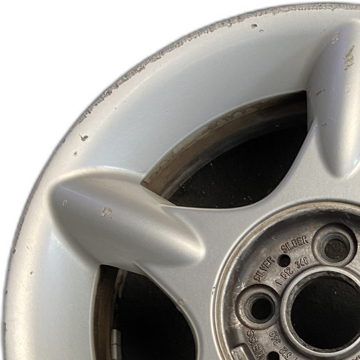 16" MINI COOPER 02-06 16x6.5 alloy 5 straight spokes silver Original OEM Wheel Rim