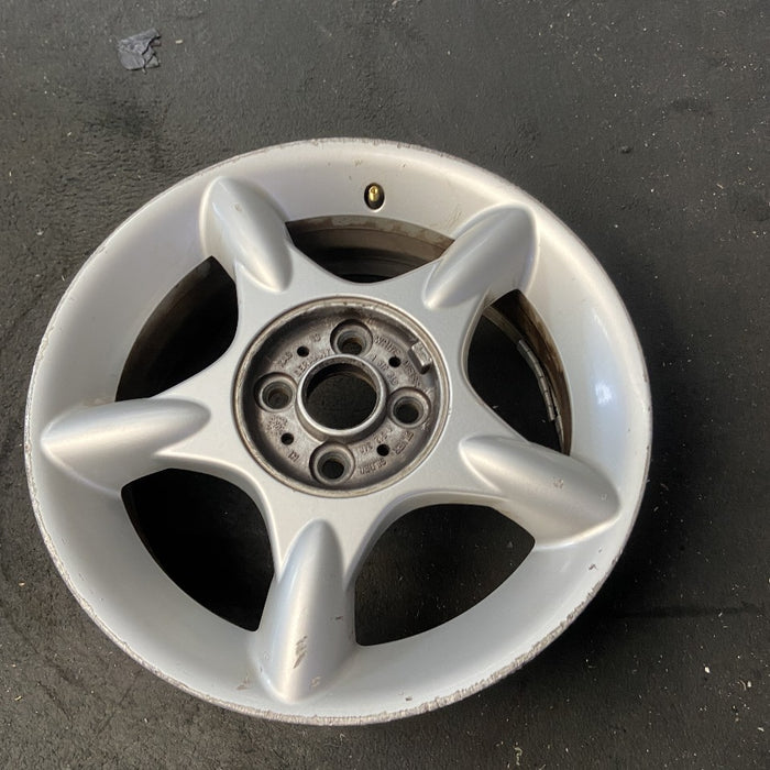 16" MINI COOPER 02-06 16x6.5 alloy 5 straight spokes silver Original OEM Wheel Rim