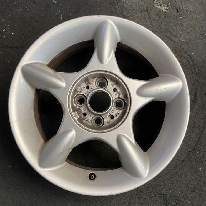 16" MINI COOPER 02-06 16x6.5 alloy 5 straight spokes silver Original OEM Wheel Rim