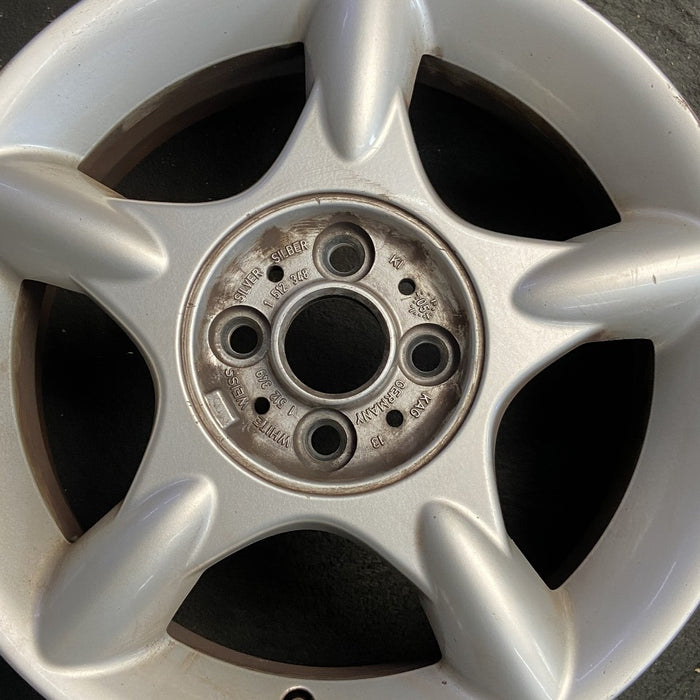 16" MINI COOPER 02-06 16x6.5 alloy 5 straight spokes silver Original OEM Wheel Rim