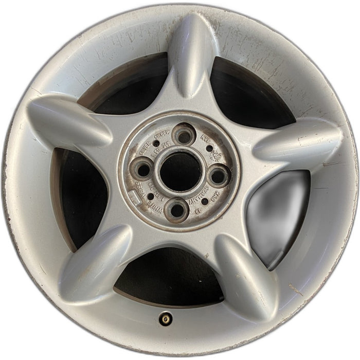 16" MINI COOPER 02-06 16x6.5 alloy 5 straight spokes silver Original OEM Wheel Rim