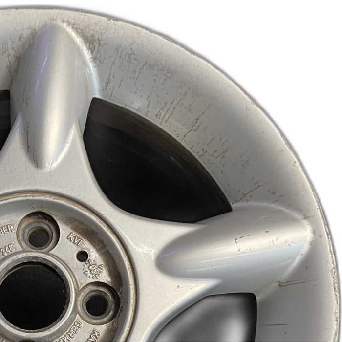16" MINI COOPER 02-06 16x6.5 alloy 5 straight spokes silver Original OEM Wheel Rim
