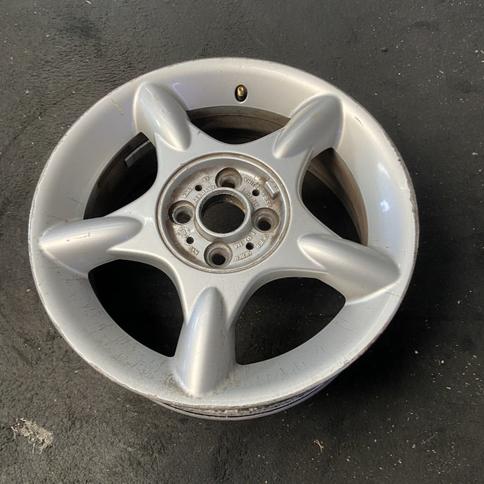 16" MINI COOPER 02-06 16x6.5 alloy 5 straight spokes silver Original OEM Wheel Rim