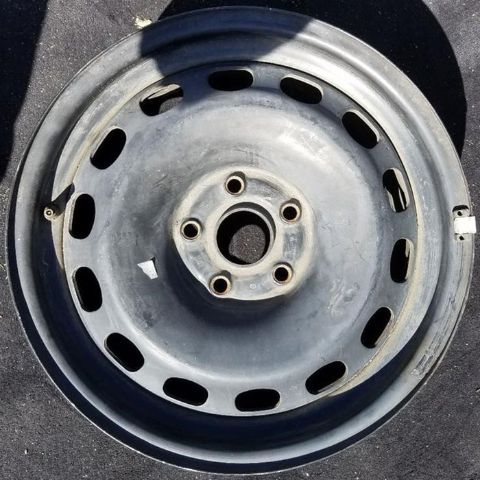 16" PASSAT 01 from VIN 050000, 16x7, steel, spare Original OEM Wheel Rim - Front View
