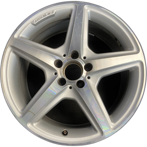 18" MERCEDES CLS-CLASS 12 218 Type; CLS550, AWD, 18x8.5, AMG, silver accents - Front View