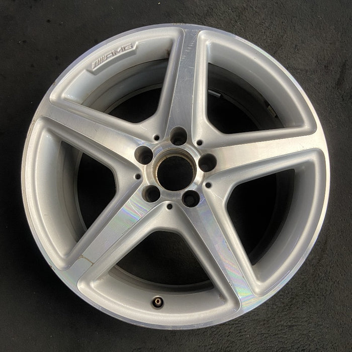 18" MERCEDES CLS-CLASS 12 218 Type; CLS550 AWD 18x8.5 AMG silver accents Original OEM Wheel Rim