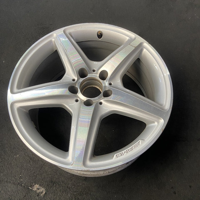 18" MERCEDES CLS-CLASS 12 218 Type; CLS550 AWD 18x8.5 AMG silver accents Original OEM Wheel Rim
