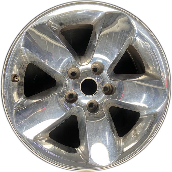 20" DODGE 1500 PICKUP 13 , 20x8, chrome clad Original OEM Wheel Rim - Front View