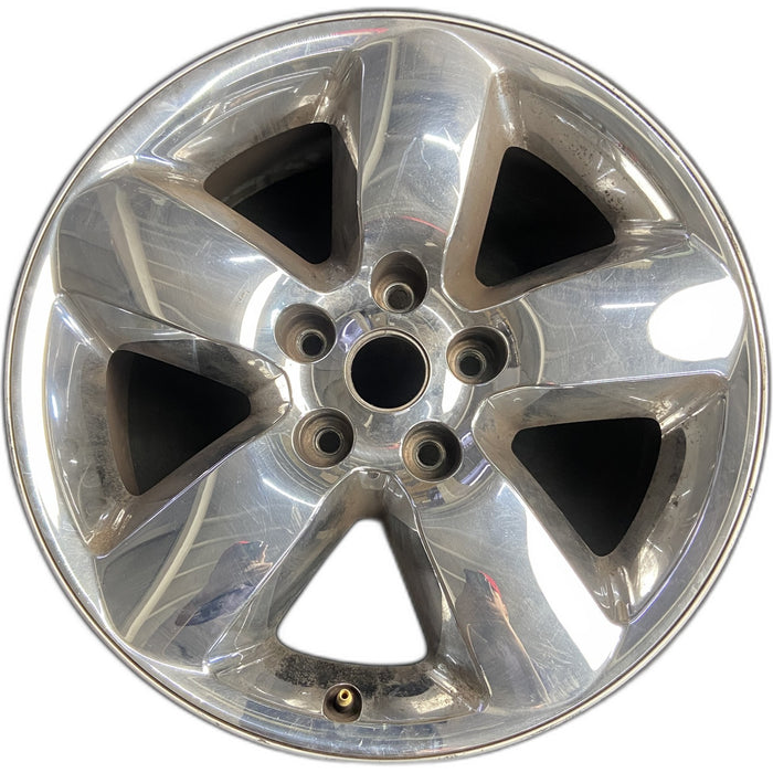 20" DODGE 1500 PICKUP 13 , 20x8, chrome clad Original OEM Wheel Rim - Front View