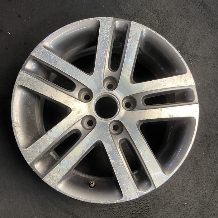 16" JETTA 05-10 VIN K 8th digit 5x112mm 16x6.5 alloy 5 double spoke dark gray Original OEM Wheel Rim