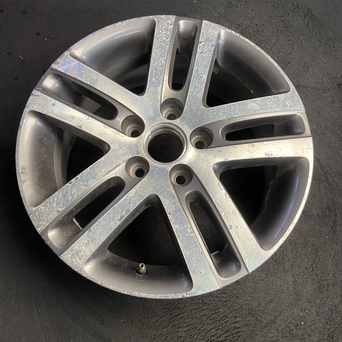 16" JETTA 05-10 VIN K 8th digit 5x112mm 16x6.5 alloy 5 double spoke dark gray Original OEM Wheel Rim