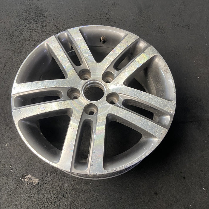 16" JETTA 05-10 VIN K 8th digit 5x112mm 16x6.5 alloy 5 double spoke dark gray Original OEM Wheel Rim