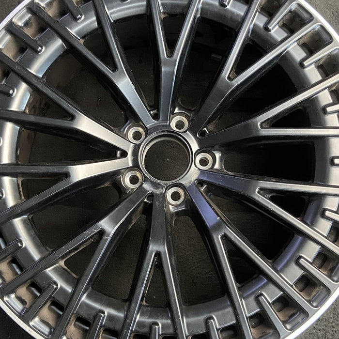 21" EQS-CLASS 23-25 297 Type 21x10 10 Y spoke black Original OEM Wheel Rim