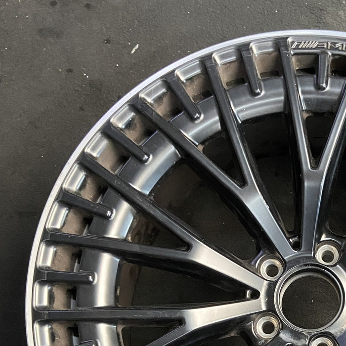 21" EQS-CLASS 23-25 297 Type 21x10 10 Y spoke black Original OEM Wheel Rim