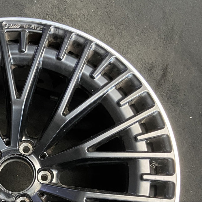 21" EQS-CLASS 23-25 297 Type 21x10 10 Y spoke black Original OEM Wheel Rim