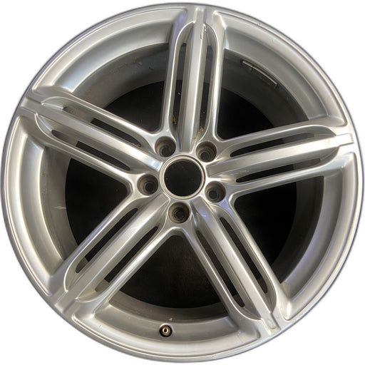 19" AUDI A5 08-09 19x9, 5 spoke Original OEM Wheel Rim - Front View