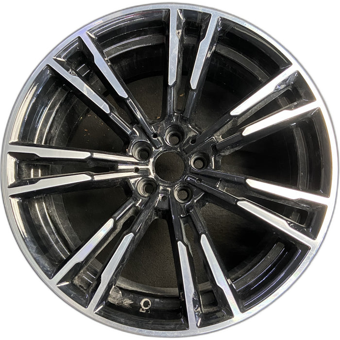 20" BMW M5 18 20x9.5, machined spoke face Original OEM Wheel Rim - Front View