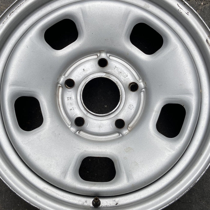 17" SIERRA 2500 PICKUP 11-14 17x7.5, steel, silver, opt NZ4 Original OEM Wheel - Angle View