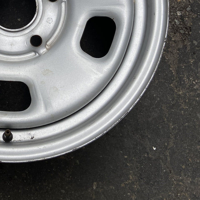 17" SIERRA 2500 PICKUP 11-14 17x7.5, steel, silver, opt NZ4 Original OEM Wheel - Back View