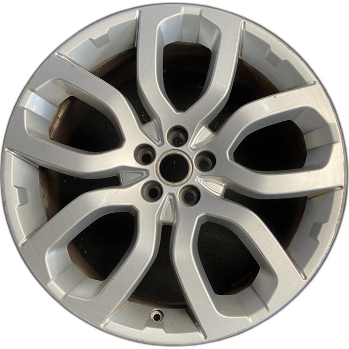 20" EVOQUE 12-16 , 20x8, 5 spoke , silver Original OEM Wheel Rim - Front View